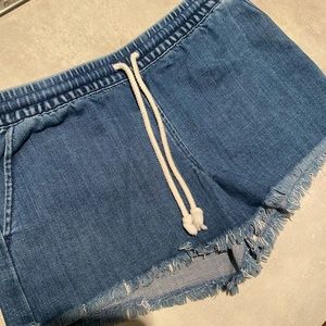 Aerie Jean Shorts with Drawstring